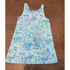 NWOT Lilly Pulitzer Kristen Swing Dress Blue Loves Texas X-Large